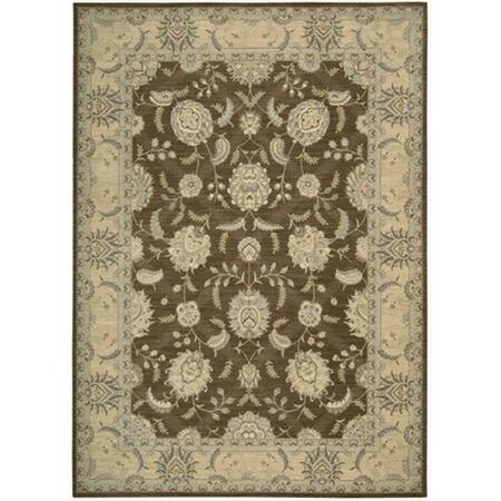 NOURISON Persian Empire Area Rug Collection Chocolate 5 Ft 3 In. X 7 Ft 5 In. Rectangle 99446254016